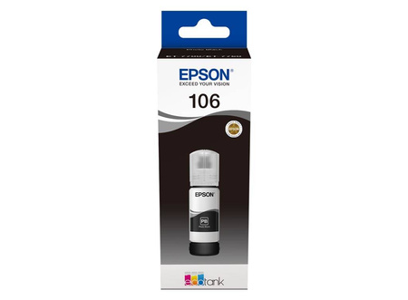 Tusz Oryginalny Epson 106 EcoTank L7160 L7180 T00R1 Foto Czarny Tusze