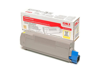 Toner Oryginalny OKI C5800 C5900 C5550 43324421 Żółty