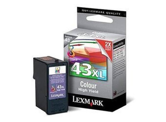 Tusz Oryginalny Lexmark 43XL P350 Z1520 X4850 X4875 X9350 X9575 18YX143E Trójkolorowy