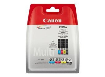 Komplet Tuszy Oryginalnych Canon CLI-551 PIXMA iP7250 iP8750 MG5450 MG7150 MX725 6508B005