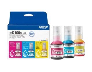 Trzypak Tuszy Oryginalnych Brother DCP-T430W DCP-T435W DCP-T535DW DCP-T730DW MFC-T930DW BTD100CLVAL