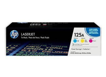 Trzypak Tonerów Oryginalnych HP Color LaserJet CM1312 CP1215 CP1515 CP1510 125A CF373AM