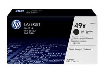 Dwupak Tonerów Oryginalnych HP LaserJet 3392 1320 1320N 3390 Q5949XD