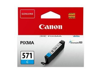 Tusz Oryginalny Canon CLI-571 PIXMA MG5750 TS5050 TS5055 MG7750 MG6850 CLI-571C Niebieski