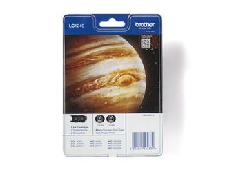 Dwupak Tuszy Oryginalnych Brother LC1240 DCP-J525W DCP-J725DW MFC-J430W MFC-J5910DW LC1240BKBP2 Czarny