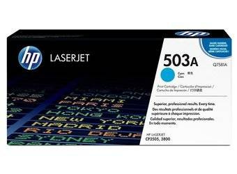 Toner Oryginalny HP Color LaserJet 3800 CP3505 503A Q7581A Niebieski