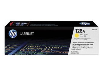 Toner Oryginalny HP Color LaserJet CM1415fn CP1525nw CP1525n 128A CE322A Żółty