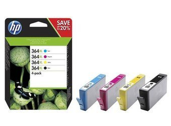 Komplet Tuszy Oryginalnych HP 364XL PhotoSmart 5510 6500 DeskJet 3070A 3520 N9J74AE