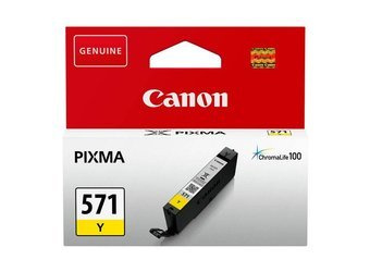 Tusz Oryginalny Canon CLI-571 PIXMA MG5750 TS5050 TS5055 MG7750 MG6850 CLI-571Y Żółty