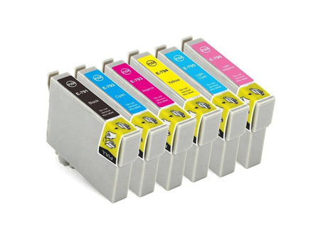 Zgodny Komplet Tuszy do Epson T079A Stylus Photo 1400 1500W PX720WD PX830FWD TO-T079A