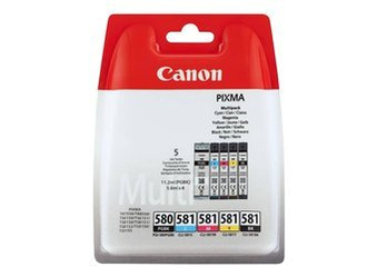 Komplet Tuszy Oryginalnych Canon PGI-580 + CLI-581 PIXMA TS705 TS6350 TS6351 TS8350 TS6151 TS6250 TS8351 2078C005