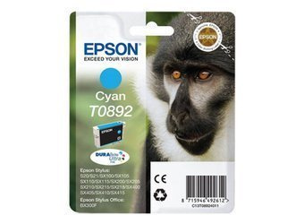 Tusz Oryginalny Epson T0892 Stylus S20 S21 SX100 SX110 SX200 SX400 Niebieski