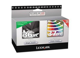 Komplet Tuszy Oryginalnych Lexmark 36XL + 37XL Z2420 X3650 X4630 X4650 X5650 80D2978