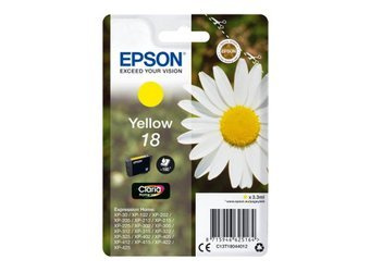 Tusz Oryginalny Epson T1804 Expression Home XP-102 XP-202 XP-302 XP-402 XP-425 Żółty