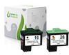 Zgodny Komplet Tuszy do Lexmark 16 + 26 i3 Z13 Z33 X75 Z515 X1250 TO-10N0016EPK