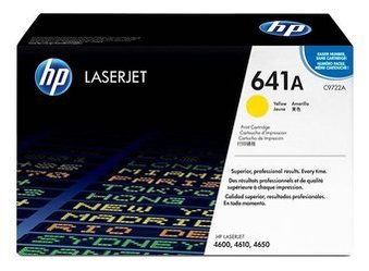 Toner Oryginalny HP Color LaserJet 4600 4610 4650 641A C9722A Żółty