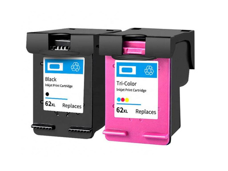 Zgodny Komplet Tuszy do HP 62XL ENVY 5540 5640 7600 7650 TO-N9J71AE