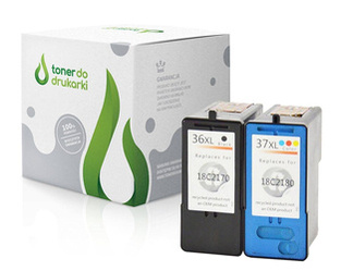 Zgodny Komplet Tuszy do Lexmark 36XL + 37XL Z2420 X3650 X4630 X4650 X5650 TO-80D2978