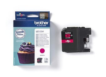 Tusz Oryginalny Brother LC123 DCP-J132W MFC-J4510DW DCP-J4110DW LC123M Magenta