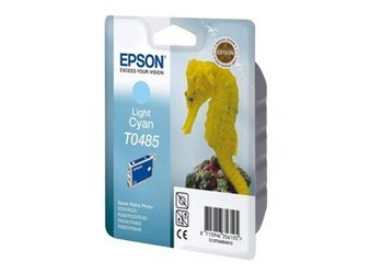 Tusz Oryginalny Epson T0485 Stylus Photo R200 R300 R320 RX500 RX640 Jasny Niebieski