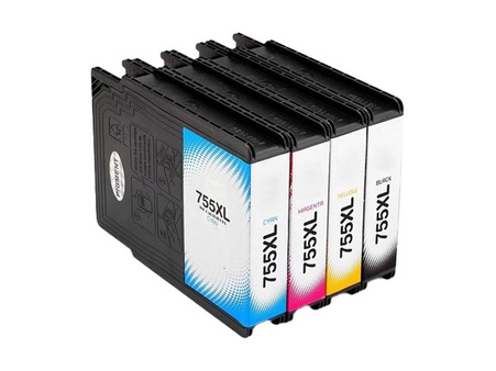 Zgodny Komplet Tuszy do Epson WorkForce Pro WF-8010 WF-8510 WF-8590 TO-T7551 CMYK