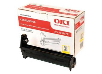 Bęben Oryginalny OKI C5800 C5900 C5550 43381721 Żółty