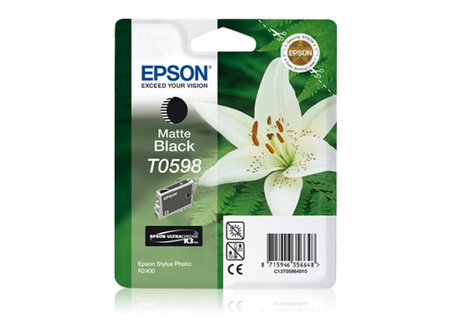 Tusz Oryginalny Epson Stylus Photo R2400 T0598 Matowy Czarny