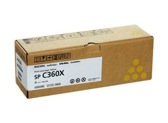 Toner Oryginalny Ricoh Aficio SP C361SFNw 408253 Żółty
