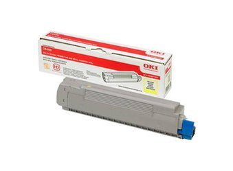 Toner Oryginalny OKI C8600 C8800 43487709 Żółty