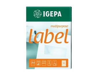 Etykiety Samoprzylepne Igepa 210 x 297 100 Arkuszy