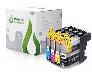 Zgodny Komplet tuszy do Brother DCP-J132W MFC-J4510DW DCP-J4110DW LC123 TO-LC123K