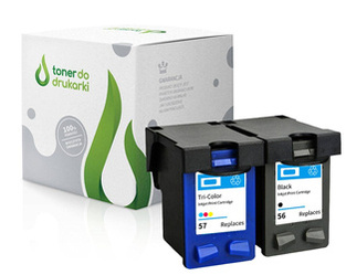 Zgodny Komplet Tuszy do HP 56 + 57 DeskJet 450ci 5150 4105 4110 TO-SA342AE