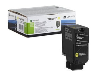 Toner Oryginalny Lexmark CS720de CX725dthe CS725de 74C20Y0 Żółty