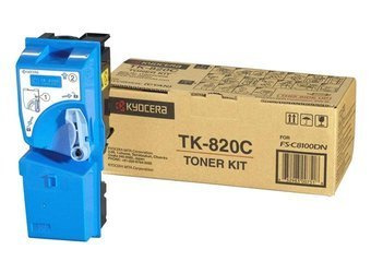 Toner Oryginalny Kyocera FS-C8100DN TK-820C Niebieski