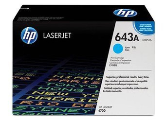 Toner Oryginalny HP Color LaserJet 4700 4700DN 4700DTN 643A Q5951A Niebieski