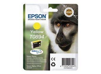 Tusz Oryginalny Epson T0894 Stylus S20 S21 SX100 SX110 SX200 SX400 Żółty