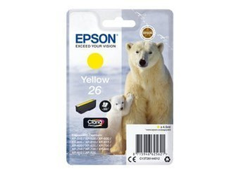 Tusz Oryginalny Epson T2614 Expression Home XP-510 XP-520 XP-600 XP-620 XP-700 XP-800 Żółty