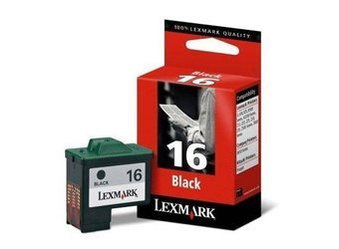 Tusz Oryginalny Lexmark 16 i3 Z13 Z33 X75 Z515 X1250 10N0016E Czarny
