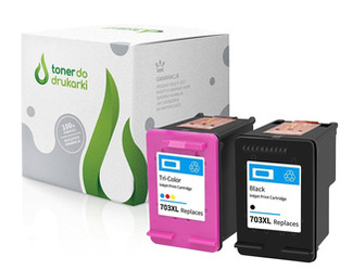 Zgodny Komplet Tuszy do HP 703 DeskJet F735 D730 K209A K510A CD887AE TO-CD887AE