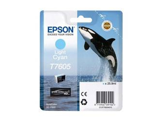 Tusz Oryginalny Epson SureColor SC-P600 T7605 Jasny Niebieski