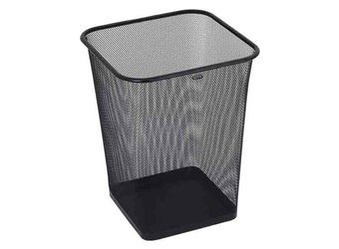 Kosz Na Śmieci Ażurowy 18l Czarny Kwadratowy GR-017 Grand