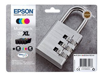 Komplet Tuszy Oryginalnych Epson 35XL WorkForce Pro WF-4720DWF WF-4725DWF WF-4730DTWF T3596