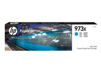 Tusz Oryginalny HP 973X PageWide Pro 452dw 452dwt 477dw F6T81AE Niebieski