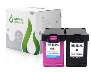 Zgodny Komplet Tuszy do HP 652XL DeskJet Ink Advantage 2135 3635 4535 F6V25AE TO-F6V25AE