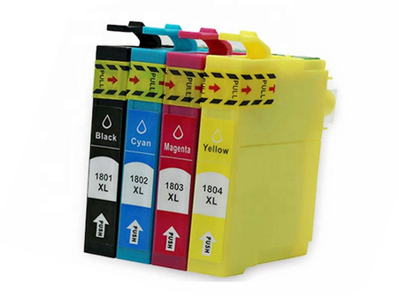 Zgodny Komplet Tuszy do Epson T1806 Expression Home XP-102 XP-202 XP-302 XP-402 XP-425 TO-T1806