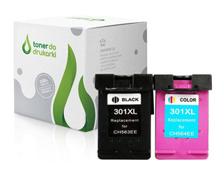Zgodny Komplet Tuszy do HP 301XL DeskJet 1510 2050 1050A ENVY 4500 TO-CH563EEK