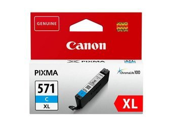 Tusz Oryginalny Canon CLI-571XL PIXMA MG5750 TS5050 TS5055 MG7750 MG6850 CLI-571C XL Niebieski