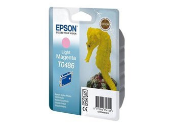 Tusz Oryginalny Epson T0486 Stylus Photo R200 R300 R320 RX500 RX640 Jasna Magenta