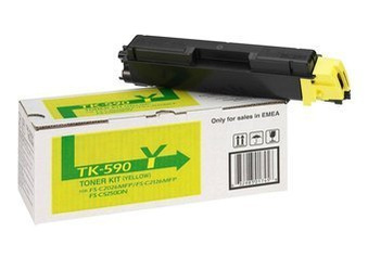 Toner Oryginalny Kyocera ECOSYS FS-C2026MFP+ FS-C5250DN FS-C2526MFP TK-590Y Żółty