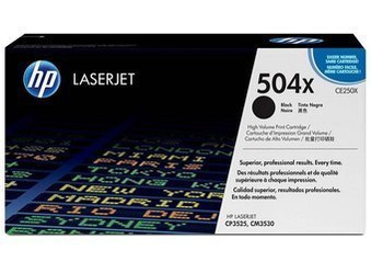 Toner Oryginalny HP Color LaserJet CM3530MFP CP3525dn CM3530fs 504X CE250X Czarny